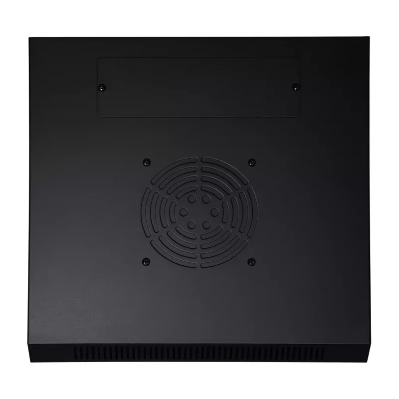 DSIT DS10-3412 12U 10 inch sienas serveru skapis ar stikla durvīm, 370x450x618 mm, melns