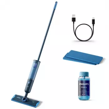 Philips OneUp Series 3000 bezvadu elektriskais cieto grīdu tīrītājs, tumši zils