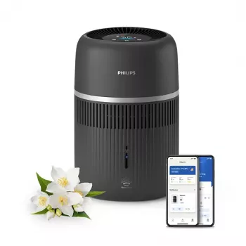 Philips 4000 Series Gaisa mitrinātājs HU4210/03 - NanoCloud iztvaicēšanas, 300 ml/h, 2L tvertne, tumši pelēks