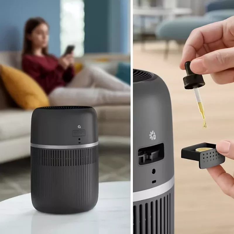 Philips 4000 Series Gaisa mitrinātājs HU4210/03 - NanoCloud iztvaicēšanas, 300 ml/h, 2L tvertne, tumši pelēks