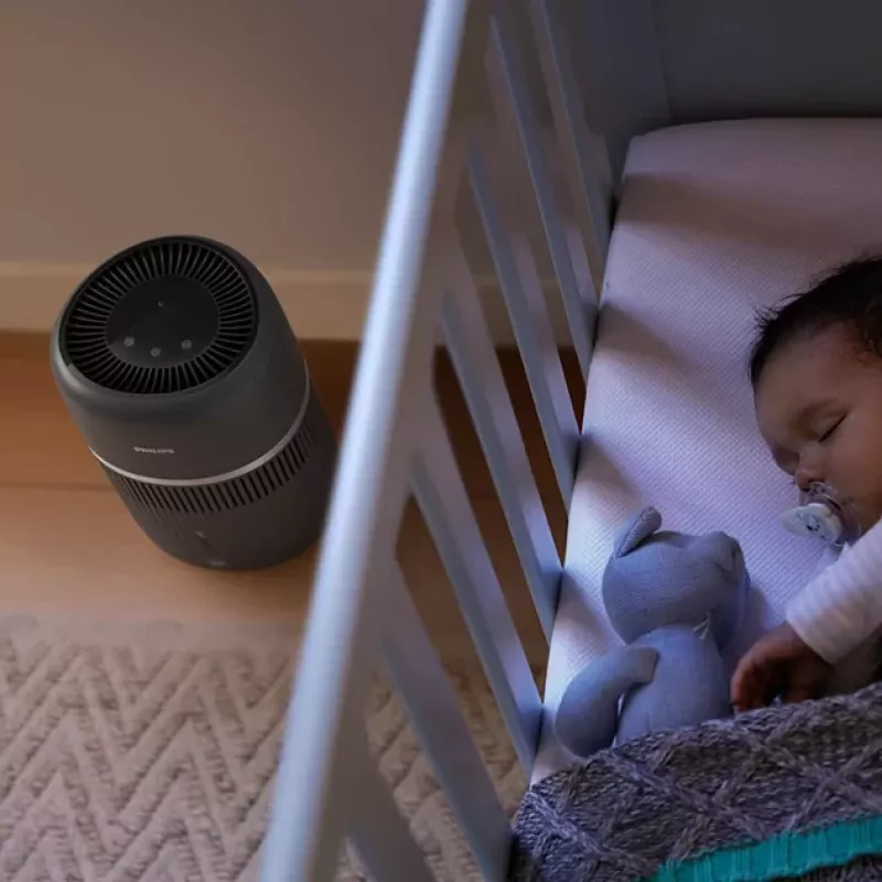 Philips 4000 Series Gaisa mitrinātājs HU4210/03 - NanoCloud iztvaicēšanas, 300 ml/h, 2L tvertne, tumši pelēks
