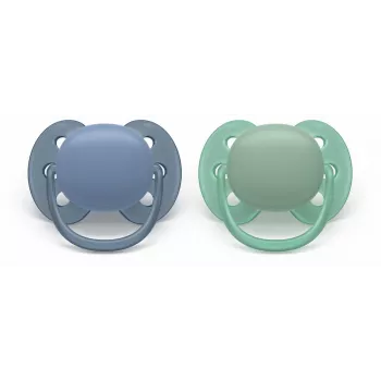 Philips Avent Ultra Soft Mierinātājs 6-18 mēneši, 2 gab., zēnam