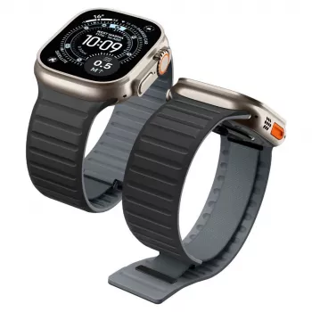 Spigen Athlex Air M Apple Watch siksniņa 44/45/46/49mm - melna/pelēka