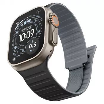 Spigen Athlex Air M Apple Watch siksniņa 44/45/46/49mm - melna/pelēka