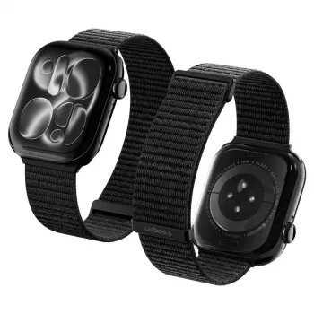 Spigen Rugged Armor Pro siksniņa ar korpusu Apple Watch 44/45/49mm, melna