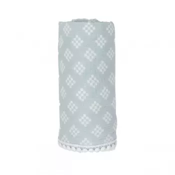 Lodger Swaddle Tribe muslīna kokvilnas autiņš 120x120 cm Ice Flow
