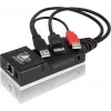 ADDER ALIF101T-DP DisplayPort KVM pagarinātāja raidītājs pa Cat5e/6/7 - 2560x1600, USB 2.0, audio, melns alumīnijs