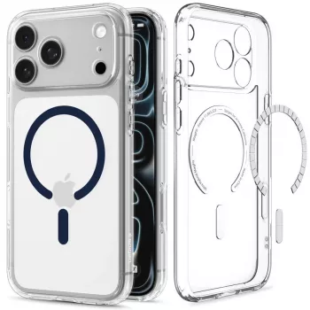 Spigen Ultra Hybrid MagSafe apvalks iPhone 17 Pro Max / 18 Pro Max - caurspīdīgs / tumši zils