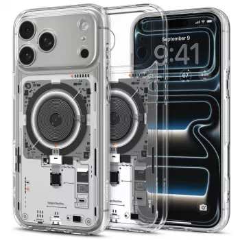 Spigen Ultra Hybrid MagSafe iPhone 17 Pro / 18 Pro Neo One Crystal Clear viedtālruņa maciņš