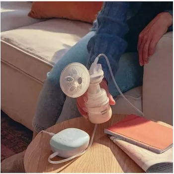 Philips Avent vienreizējā elektriskā krūts sūknējamā ierīce ar 125 ml pudelīti
