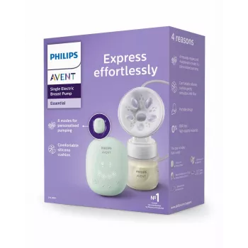 Philips Avent vienreizējā elektriskā krūts sūknējamā ierīce ar 125 ml pudelīti