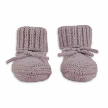 Lodger Slipper Merino vilnas zīdaiņu čības, rožu krāsā, 0-6 mēneši