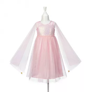 Souza! Princeses feju kostīma kleita ar tilla svārkiem un piedurknēm, rozā, Silvianne, 5-7 gadi