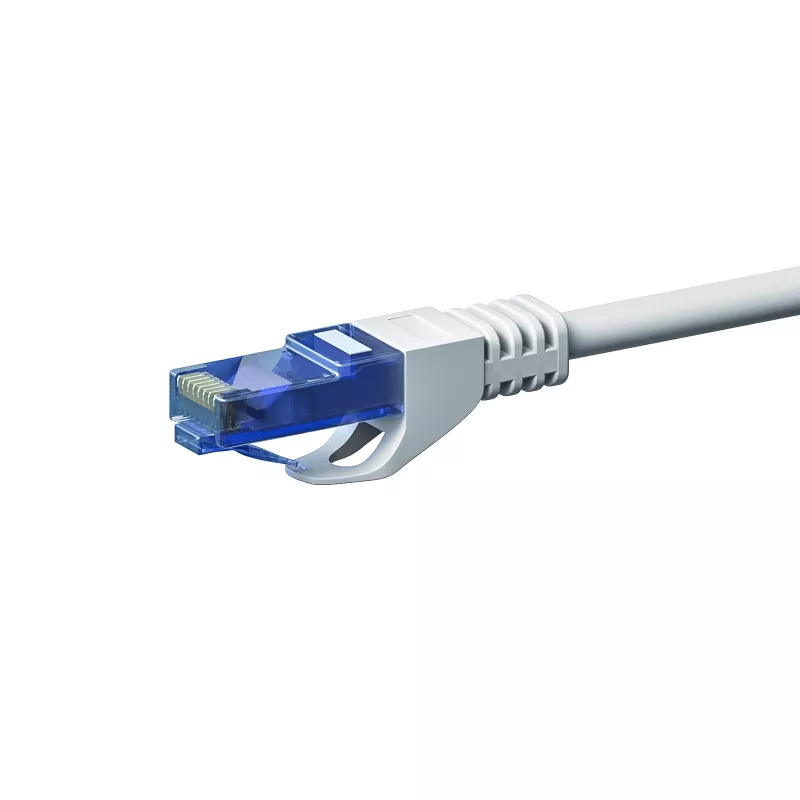 DSIT CAT6a U/UTP Ethernet tīkla kabelis, 100% varš, 1,5 m, balts DC-U6A2-015