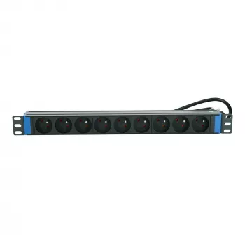 DSIT 19 inch 9 kontaktligzdu PDU ar iezemējuma tapu (DS-9PDU-PE)