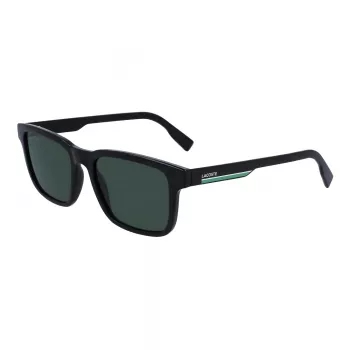 Lacoste L997S-1 taisnstūra saulesbrilles vīriešiem, melnas/pelēkas, 54mm