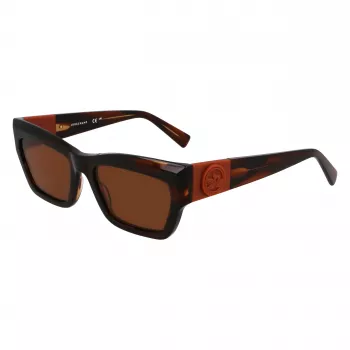 Longchamp LO763S-211 sieviešu saulesbrilles, Havana rāmis, brūns gradients lēcas, 53mm