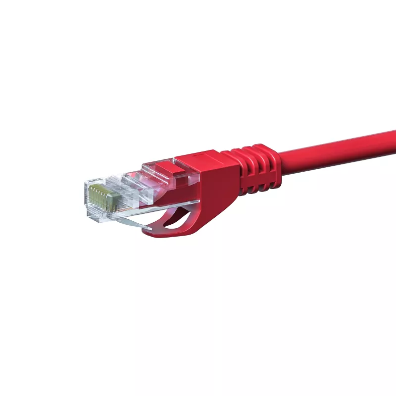 DSIT CAT 5e U/UTP tīkla kabelis, 0,25 m, sarkans, CCA, RJ45 DC-C55-002