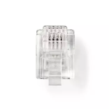 DSIT RJ11 telefona spraudnis - 4 kontakti - 10 gabali (DC-RJ11-10PCE)