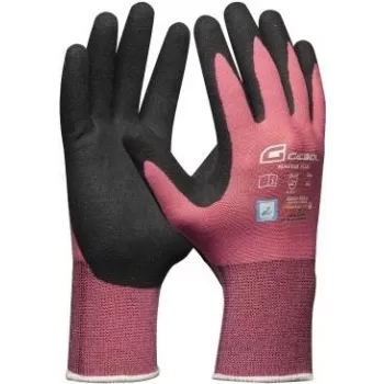 GEBOL Master Flex Lady darba cimdi 8. izmērs, melni/rozā 709944
