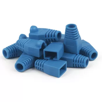 DSIT DANICOM RJ45 kabeļa uzmava zila, liela - 10 gab. DC-RJ45-BOOT-L-BLUE-10PCE