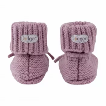 Lodger Slipper merino vilnas zīdaiņu čībiņas, violetas, 0-6 mēneši