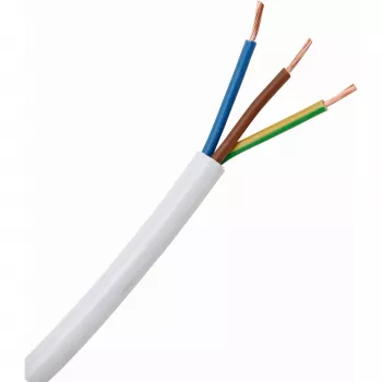 HEINRICH KOPP H05VV5-F 3G 1mm² balts PVC eļļas izturīgs elastīgs kabelis 10m 151710849