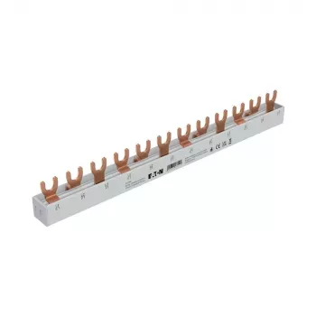 Eaton 3-fāžu dakšveida kopne EVGK-3PHAS/12MODUL, 63A, 12 moduļi, 10mm², xPole MCB/RCD (EP-501069)