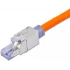 Wirewin WKS FK RJ45 KAT6A lauka terminējams RJ45 spraudnis, Cat6A, ekranēts, bez instrumentiem, cinka die-cast, zelta kontakti, 22-24 AWG, 6-9 mm kabelis