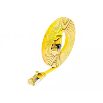 Wirewin SLIM PKW-STP-SLIM-K6A 0,1 m Cat6a U/FTP tīkla kabelis, dzeltens