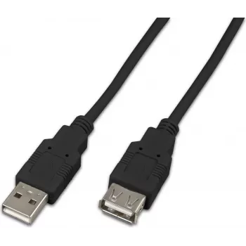 Wirewin USB A-A MF 0.15 SW USB 2.0 pagarinājuma kabelis, 0,15 m, melns