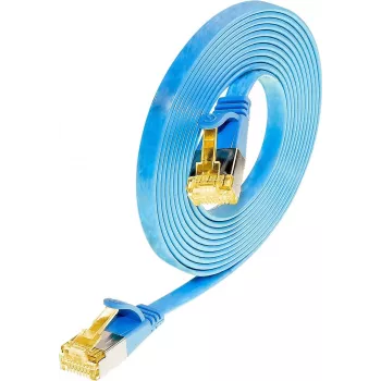 Wirewin Cat6a U/FTP tievais tīkla kabelis, 0,1 m, zils PKW-STP-SLIM-K6A 0.1 BL