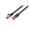 Wirewin Cat6 S/FTP PIMF tīkla kabelis, LSOH, melns, RJ45 PKW-PIMF-KAT6 2.0 SW