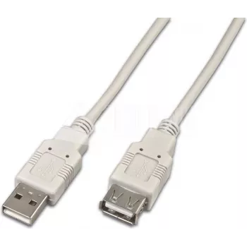 Wirewin USB A-A MF 2.0 GR USB 2.0 pagarinājuma kabelis, 2 m, pelēks