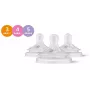 Philips Avent Natural Response mākslīgās barošanas knupīši, silikona komplekts (3 gab., Flow 3, no 1 mēneša)