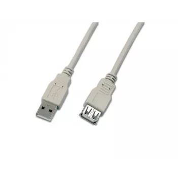 Wirewin USB 2.0 pagarinājuma kabelis A male uz A female 5m pelēks USB A-A MF 5.0 GR
