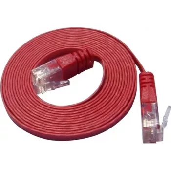 Wirewin Cat.6 Slim Patch Cable U/UTP 0,25m sarkans PKW-SLIM-KAT6 0.25 RT