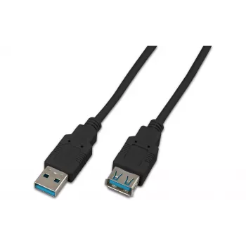 Wirewin USB 3.0 A-A MF 3.0 SW USB kabelis 3 m USB 3.2 Gen 1 (3.1 Gen 1) USB A melns