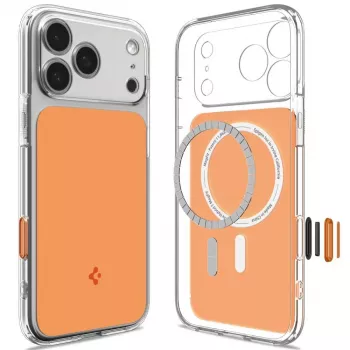 SPIGEN Ultra Hybrid T MagSafe iPhone 17 Pro / 18 Pro spīdīgi oranžs