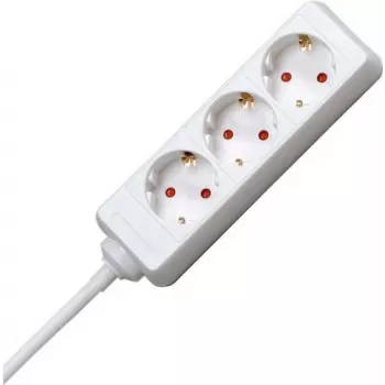 HEINRICH KOPP 3 vietu pagarinātājs ar 45° leņķī novietotām kontaktligzdām, 3m kabelis H05VV-F 3G1.5mm², 16A, 250V, melns 128688650