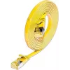 Wirewin Cat6A Slim Ethernet tīkla kabelis U/FTP plakans dzeltens 1m 10Gbps PKW-STP-SLIM-K6A 1.0 GE