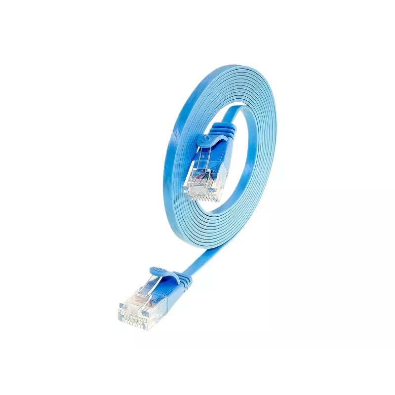 Wirewin Cat.6 Slim Ethernet komutācijas kabelis U/UTP 3m zils PKW-SLIM-KAT6 3.0 BL