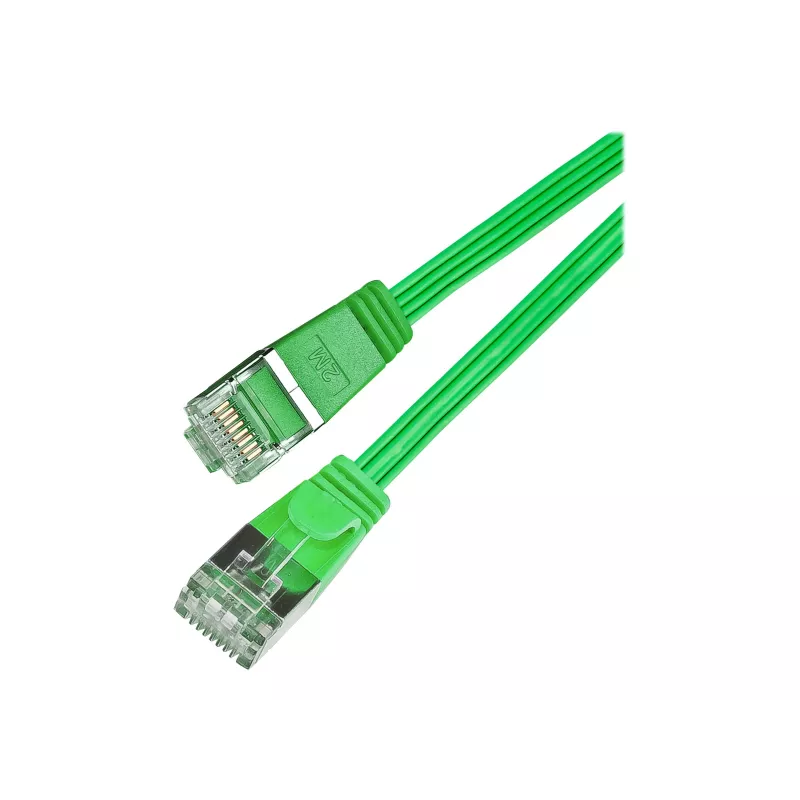 Wirewin Cat.6 Slim Patch Cable, STP (PIMF), 0,1 m, zaļš PKW-STP-SLIM-KAT6 0.1 GN