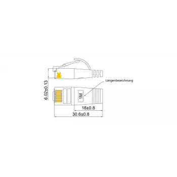 Wirewin Triotronik 0,15 m Cat6 U/FTP plānais Ethernet tīkla kabelis, RJ45 tētis-tētis, balts (PKW-STP-SLIM-KAT6 0.15 WS)