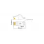 Wirewin Triotronik 0,15 m Cat6 U/FTP plānais Ethernet tīkla kabelis, RJ45 tētis-tētis, balts (PKW-STP-SLIM-KAT6 0.15 WS)