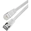 Wirewin Triotronik 0,15 m Cat6 U/FTP plānais Ethernet tīkla kabelis, RJ45 tētis-tētis, balts (PKW-STP-SLIM-KAT6 0.15 WS)