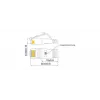 Wirewin Triotronik 0,15 m Cat6 U/FTP plānais Ethernet tīkla kabelis, RJ45 tētis-tētis, balts (PKW-STP-SLIM-KAT6 0.15 WS)