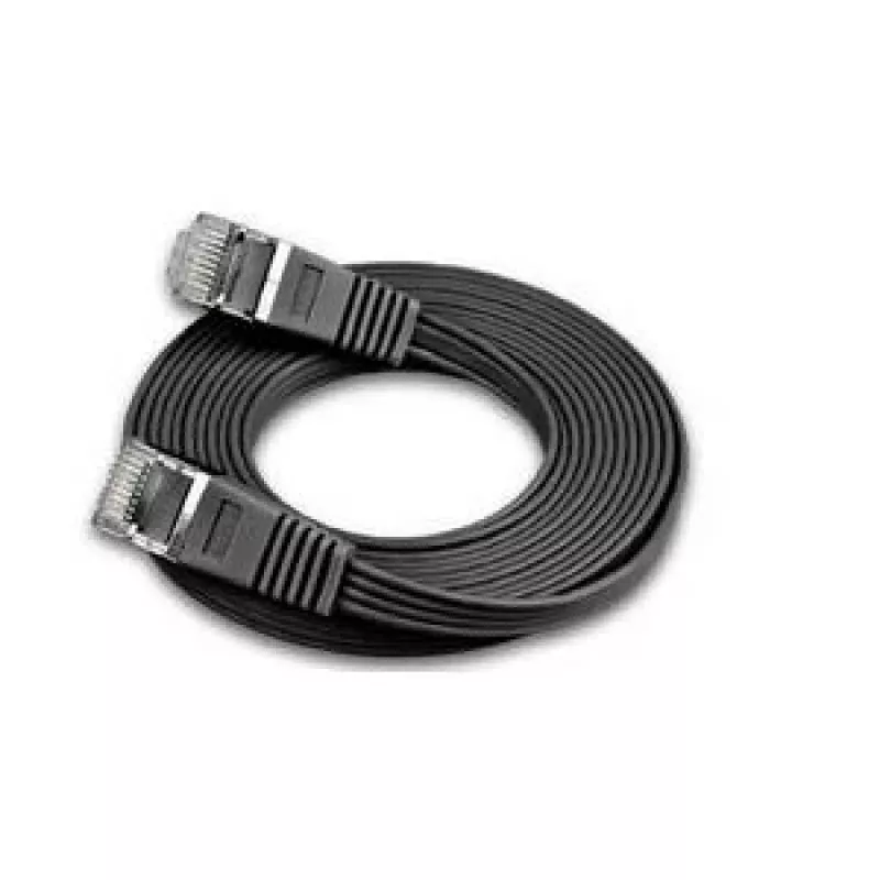 Wirewin Triotronik PKW-STP-SLIM-KAT6 1.0 SW Cat6 U/FTP slaidais Ethernet tīkla kabelis, 1 m, melns