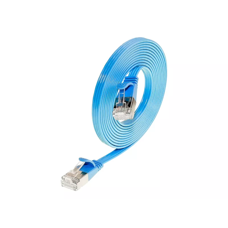 Wirewin Triotronik Cat6 U/FTP Slim savienojuma kabelis, 3m, zils PKW-STP-SLIM-KAT6 3.0 BL