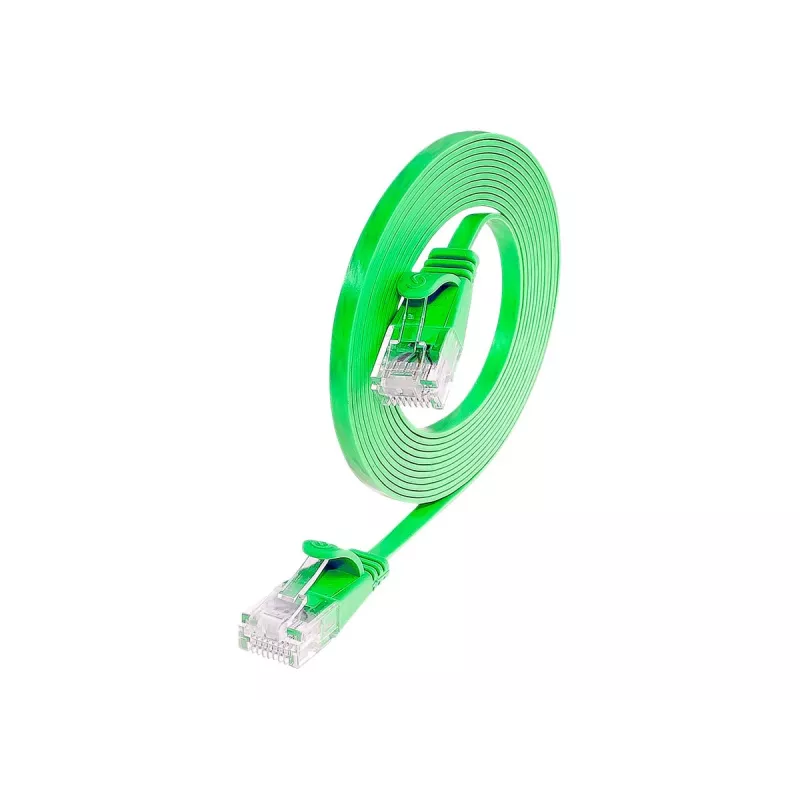 Wirewin Cat.6 Slim Patch Cable U/UTP 0,5 m zaļš PKW-SLIM-KAT6 0.5 GN